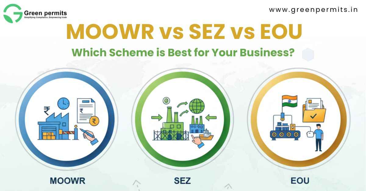Compare MOOWR, SEZ, and EOU schemes
