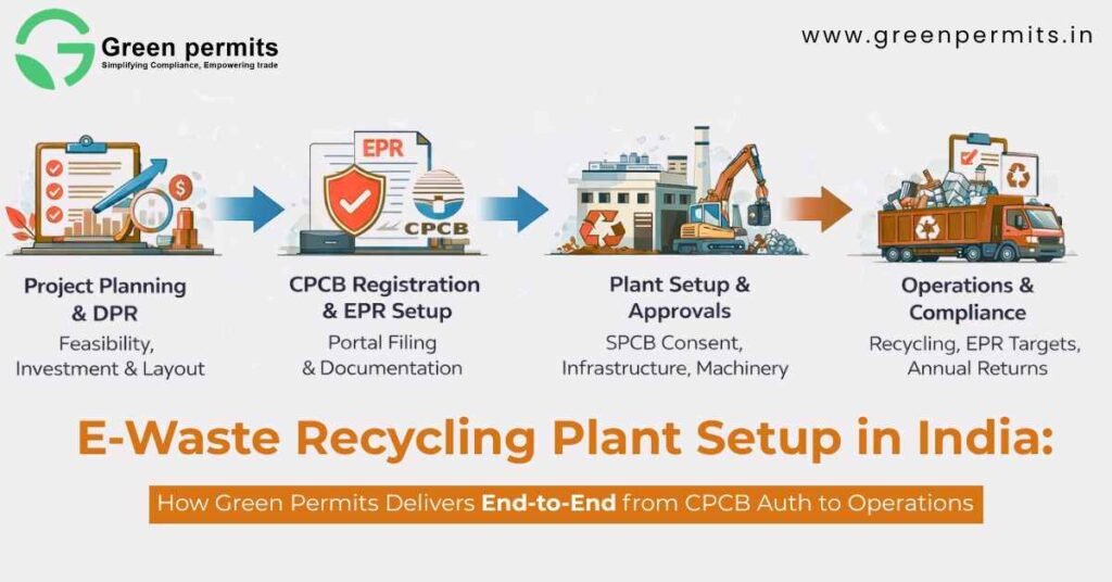 E waste Recycling Plant setup