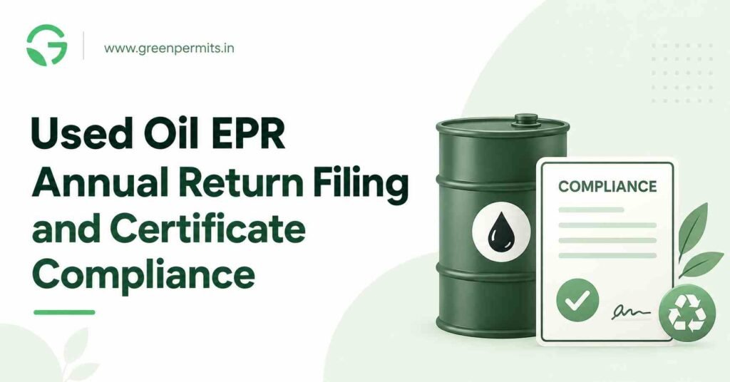 Used Oil EPR Annual Return Filing and Certificate Compliance in India