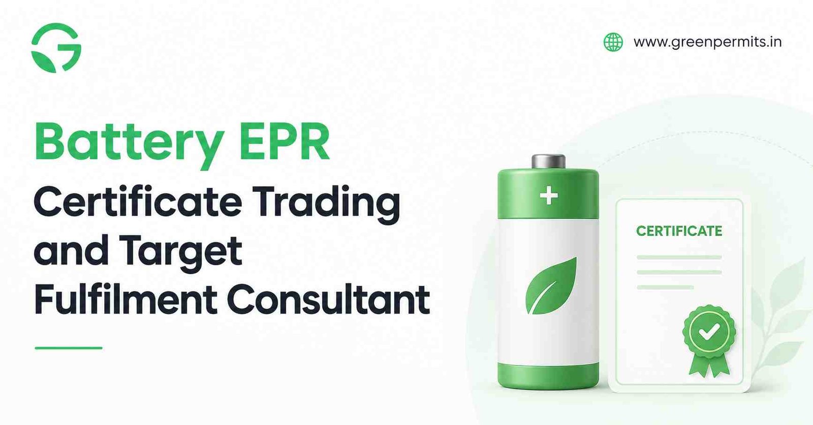 Battery EPR Certificate Trading and Target Fulfilment Consultant