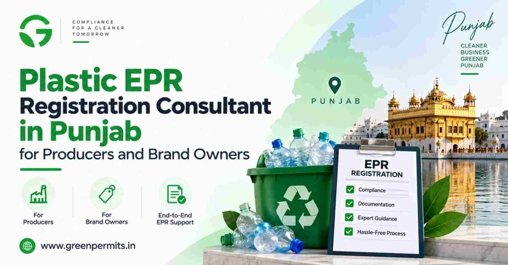 Plastic EPR Registration Consultant in Punjab for Producers and Brand Owners