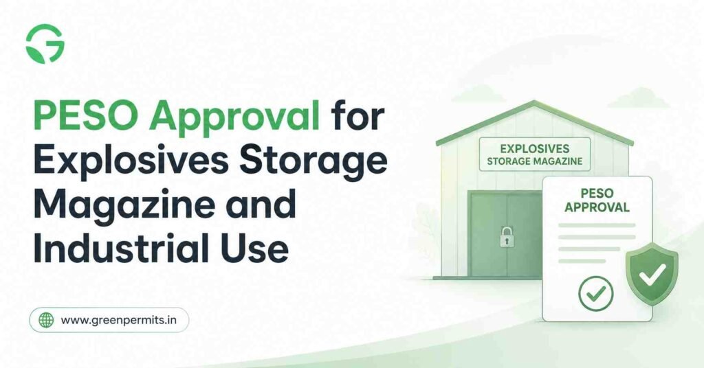 PESO Licence for Explosives Storage Magazine and Industrial Use