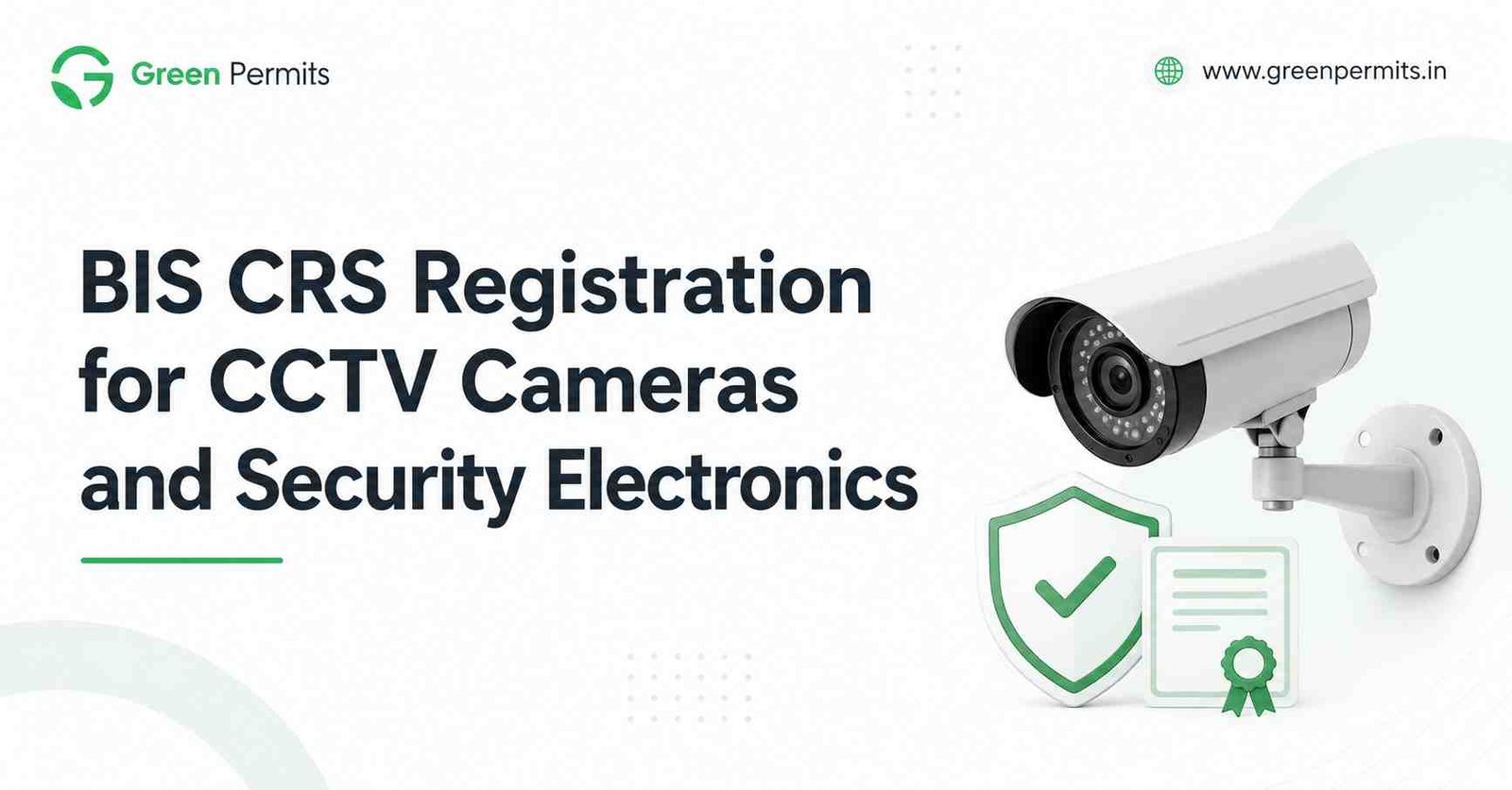 BIS CRS Registration for CCTV Cameras in India: Standards, Security ER and Process