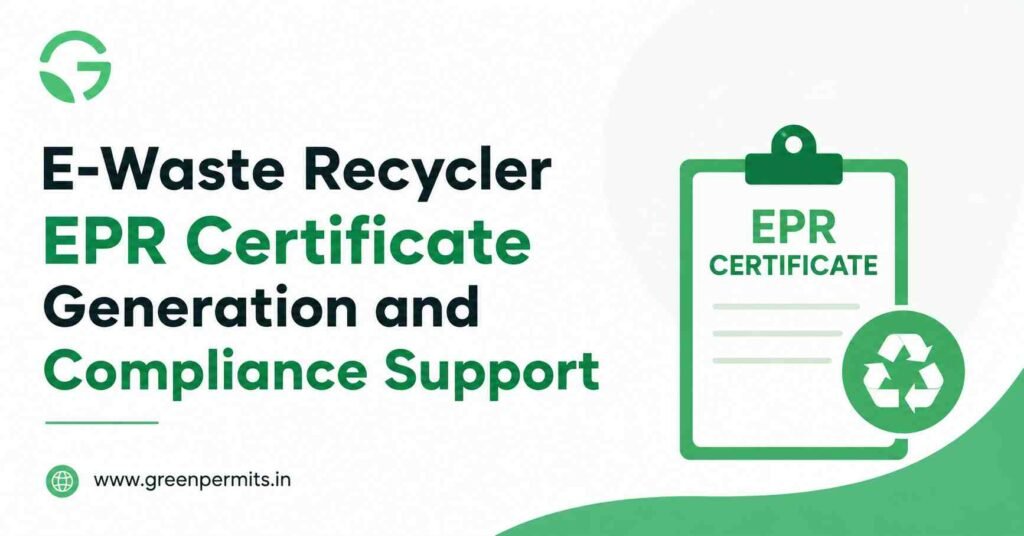 E-Waste EPR Certificate Generation for Recyclers in India