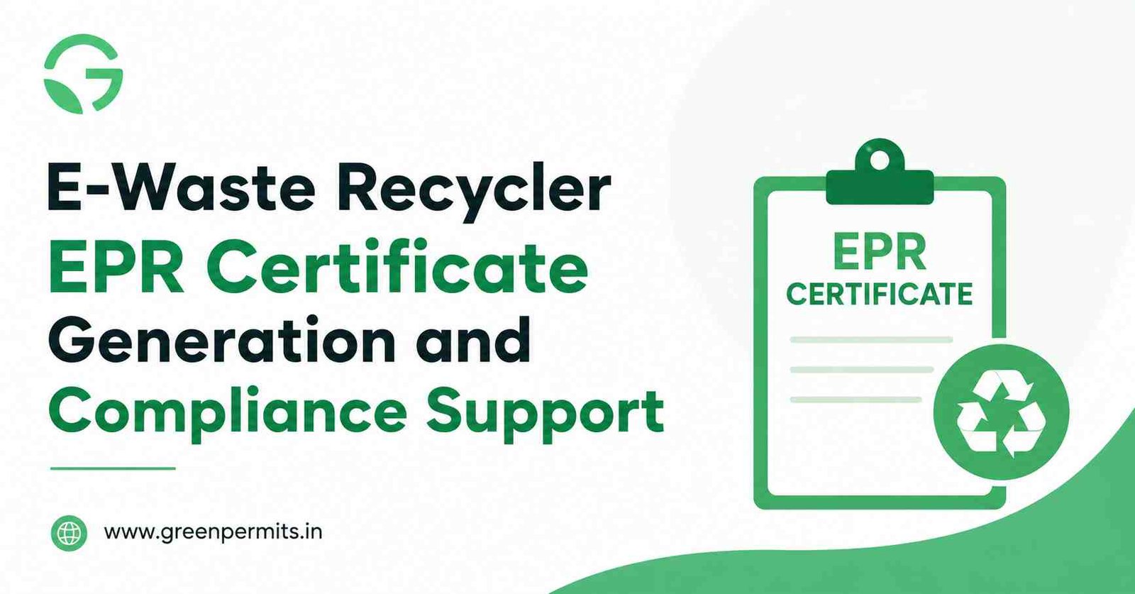 E-Waste EPR Certificate Generation for Recyclers in India