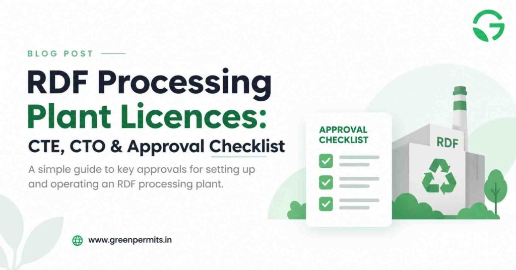 RDF Processing Plant Licences in India: CTE, CTO and Approval Checklist