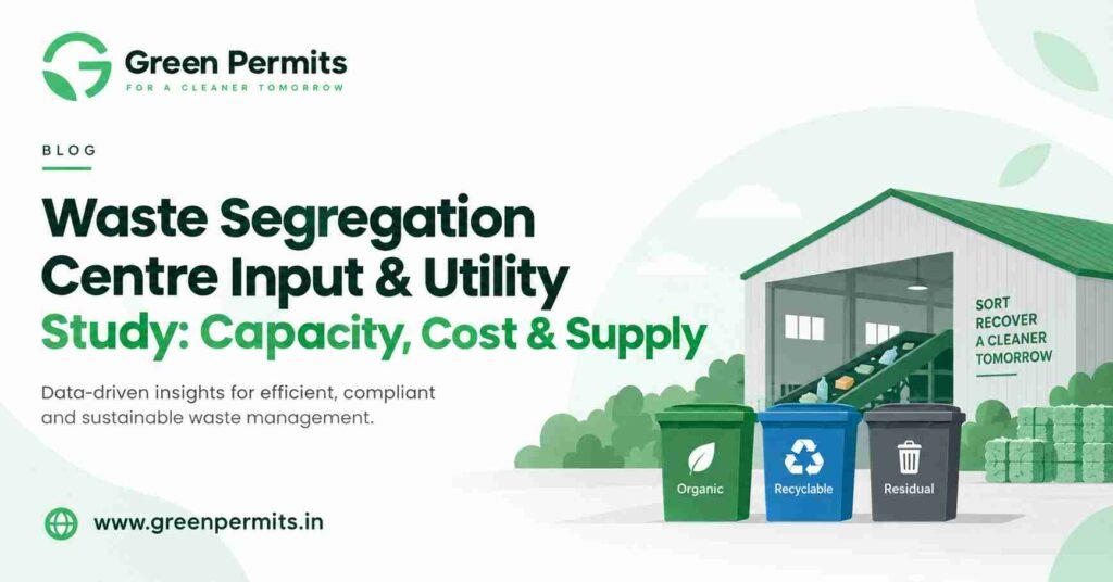 Waste Segregation Centre Input & Utility Study: Capacity, Cost & Supply