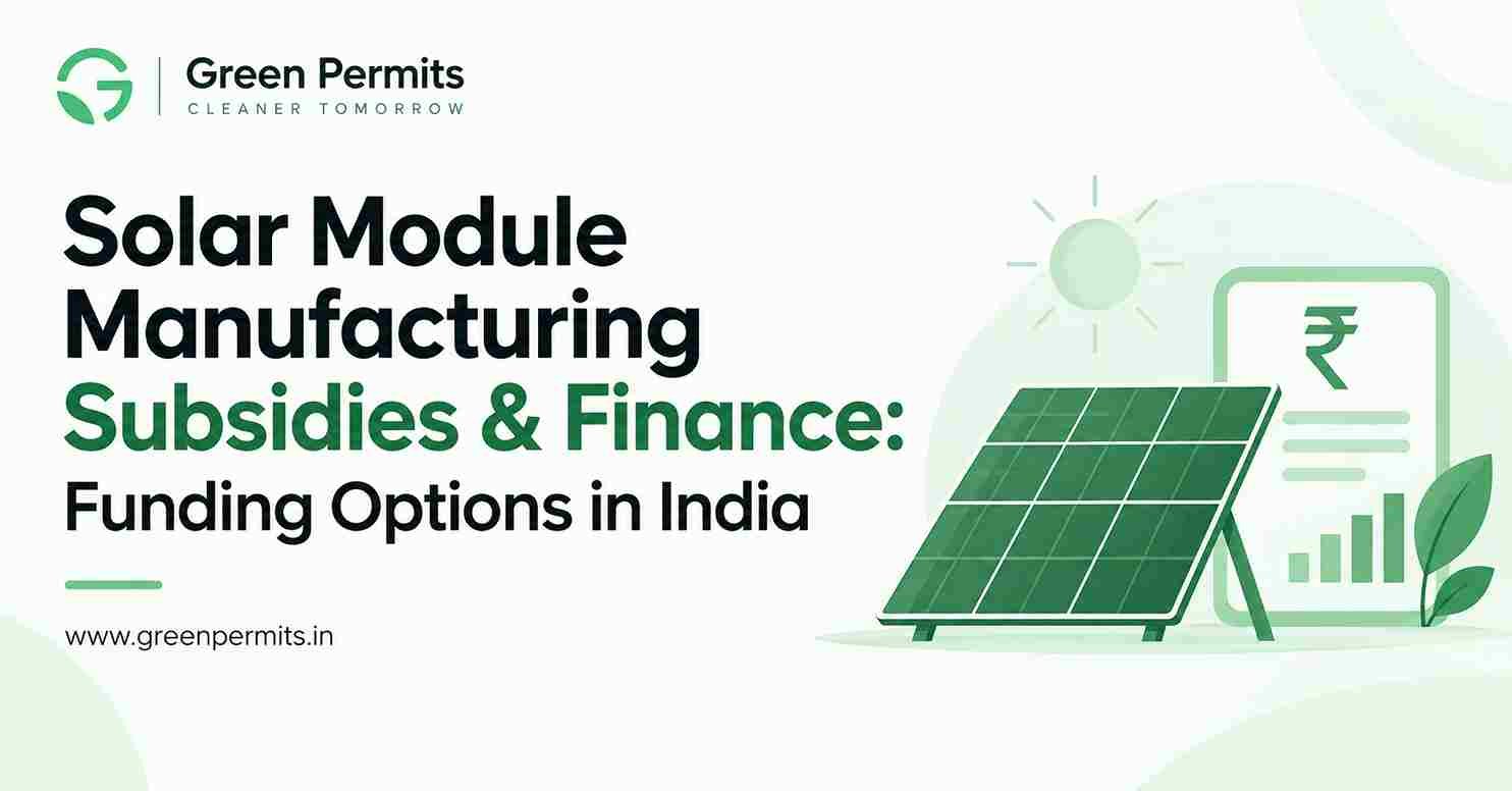 Solar Module Manufacturing Subsidies & Finance: Funding Options in India