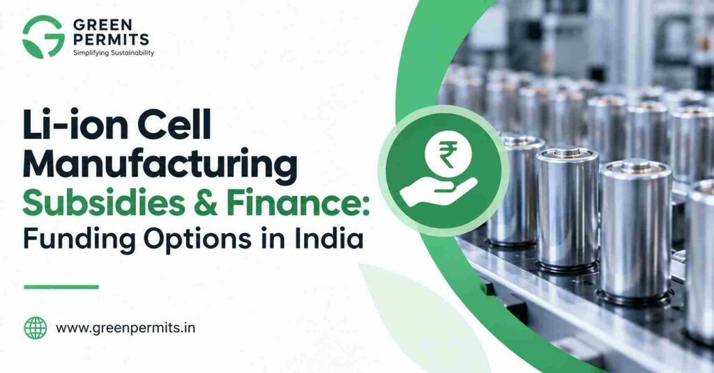 Li-ion Cell Manufacturing Subsidies & Finance: Funding Options in India