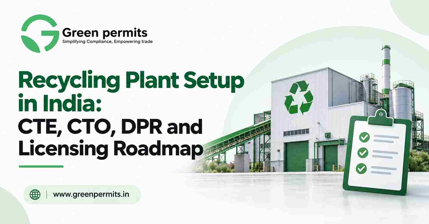 Recycling Plant Setup in India: CTE, CTO, DPR and Licensing Roadmap